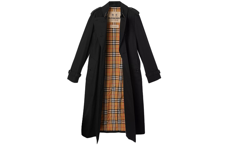 (Women) Burberry Black Waterloo Long Trench Coat 80280151 圖 3