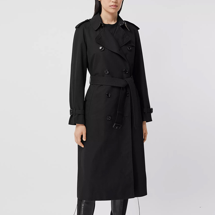 (Women) Burberry Black Waterloo Long Trench Coat 80280151 圖 5