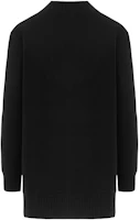 Lookbook (Women) Burberry Black Wool-Cashmere Cardigan Jacket with Deer Pattern 80322671