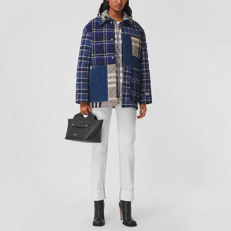 (Women) Burberry Blue Check Pattern Denim Jacket. 80392091 圖 3