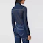 Purchase (Women) Burberry Blue Stretch Long Sleeve Shirt with Point Collar 45678361