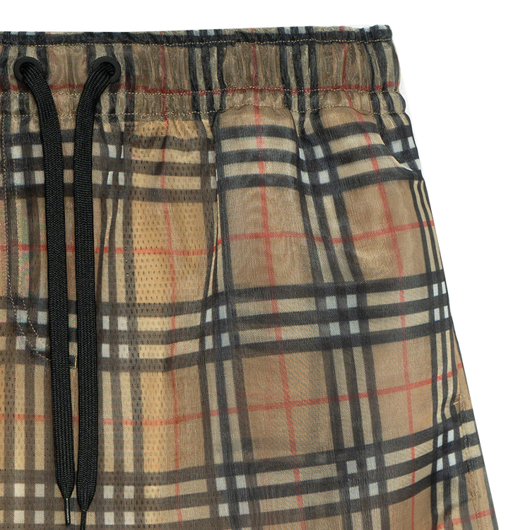 Purchase (W) Burberry 棕色經典格紋抽繩休閒短褲. 80423641