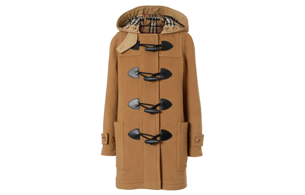 (Women) Burberry Brown Duffle Coat with Toggle Closure & Hood. 80218861