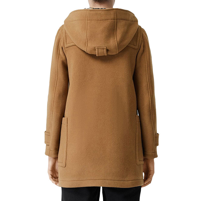 Shop (W) Burberry Cokelat Mantel Duffle dengan Penutup Toggle & Tudung. 80218861