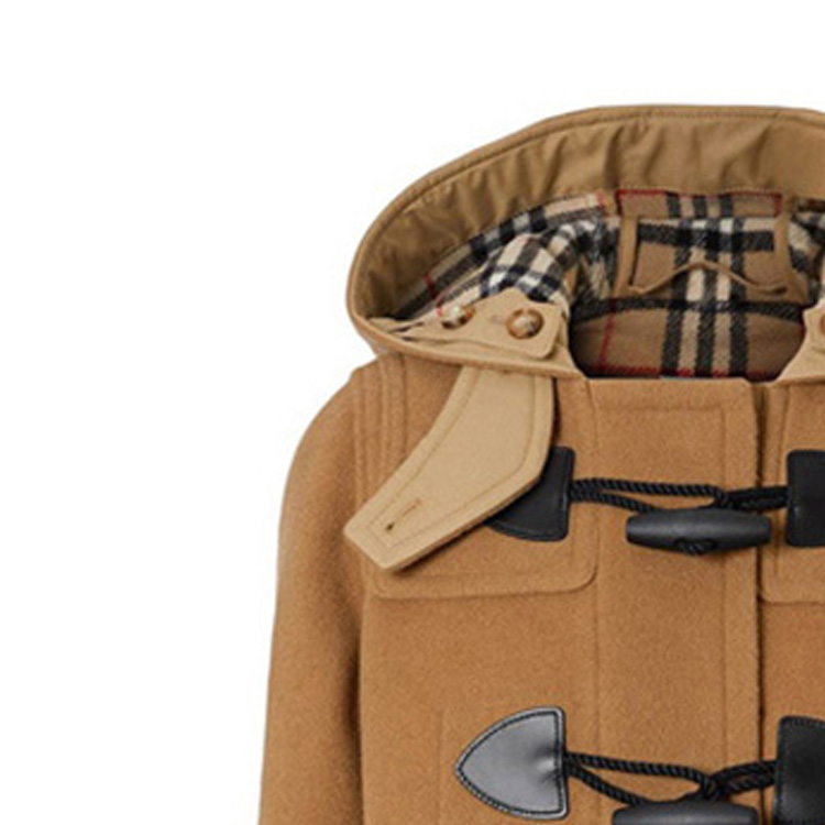 Details for (W) Burberry Cokelat Mantel Duffle dengan Penutup Toggle & Tudung. 80218861