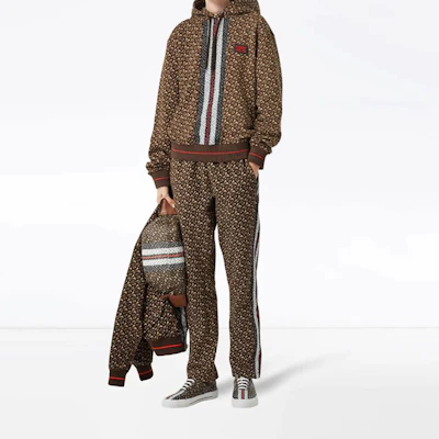 (W) Burberry 棕色秋季休閒長褲附側邊條紋TB印花 80184541 Lookbook (W) Burberry 棕色秋季休閒長褲附側邊條紋TB印花 80184541