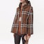 Purchase (Women) Burberry Brown Full-Zip Checkered Hooded Jacket 80498041