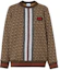 Buy (Women) Burberry Brown Striped Crewneck Long Sleeve Sweatshirt 8018453
