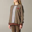 Lookbook (Women) Burberry Brown Striped Crewneck Long Sleeve Sweatshirt 8018453