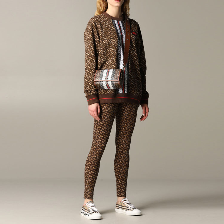 (Women) Burberry Brown Striped Crewneck Long Sleeve Sweatshirt 8018453 圖 5