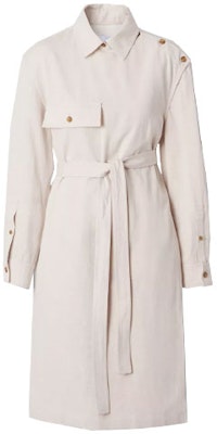 (Women) Burberry Button-Accent A-Line Long Sleeve Shirt Dress Beige 80410811 Buy (Women) Burberry Button-Accent A-Line Long Sleeve Shirt Dress Beige 80410811