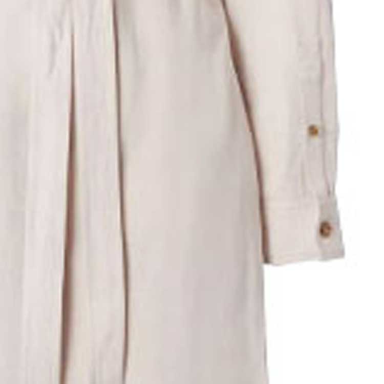 Sizing (W) 博柏利纽扣装饰A字长袖连衣裙米色 80410811