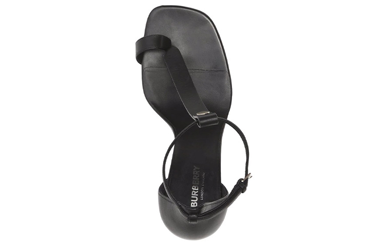 Lookbook (W) Burberry Sandal Tumit Tinggi Kulit Anak Lembu 'Nude' 80531011