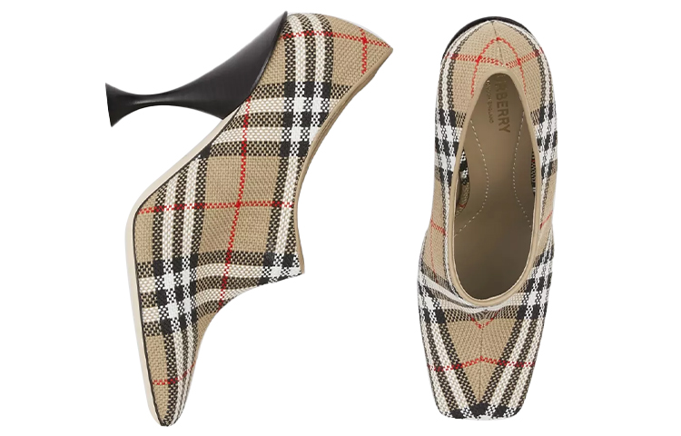 (W) Burberry Calfskin High Heels 'Beige' 圖 2