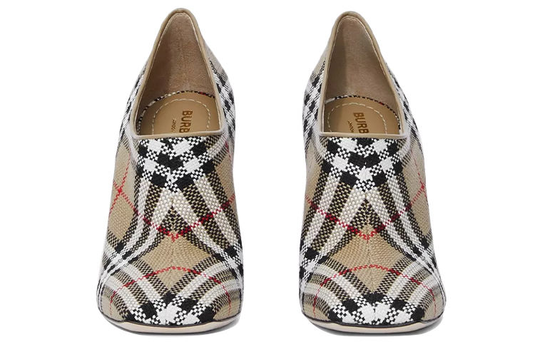 (W) Burberry Calfskin High Heels 'Beige' 圖 3