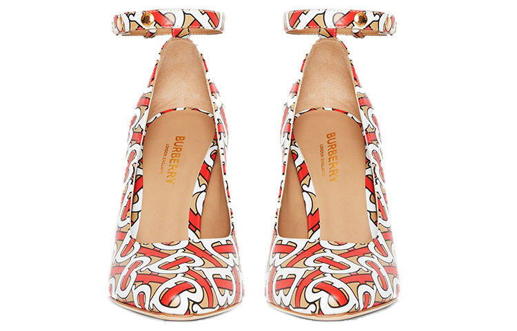 (W) Burberry Calfskin Pointed High Heels 'Print' 圖 2