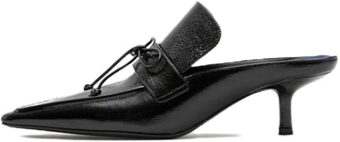 (Women) Burberry Calfskin Square-Toe Mules 'Black' 80780091 (Women) Burberry Calfskin Square-Toe Mules 'Black' 80780091