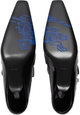 (W) Burberry Mules Kulit Anak Sapi Ujung Kotak 'Hitam' 80780091 Lookbook (W) Burberry Mules Kulit Anak Sapi Ujung Kotak 'Hitam' 80780091