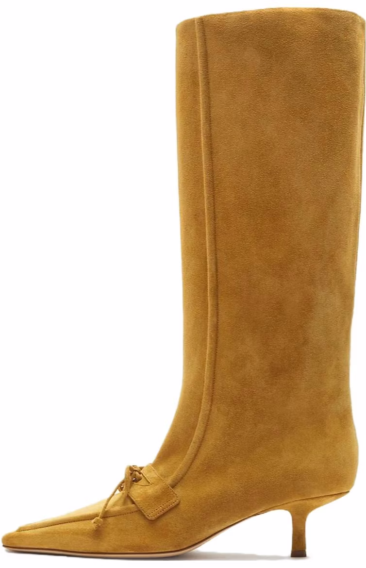 women-burberry-calfskin-suede-pointed-toe-high-boot-yellow-80750201