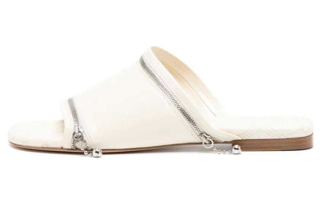 Buy (Women) Burberry Calfskin Toe Loop Slide Sandal 'Beige' 80837861