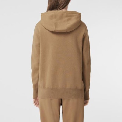 (Women) Burberry Camel Hooded Logo Wool Knit Sweater Loose Fit. 80422141 Details for (Women) Burberry Camel Hooded Logo Wool Knit Sweater Loose Fit. 80422141