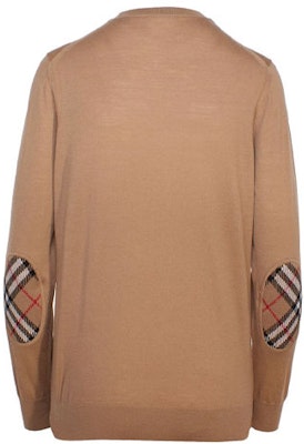 (W) バーバリー キャメル ソリッド クルーネック カジュアル ニット セーター 8017020 Lookbook (W) バーバリー キャメル ソリッド クルーネック カジュアル ニット セーター 8017020