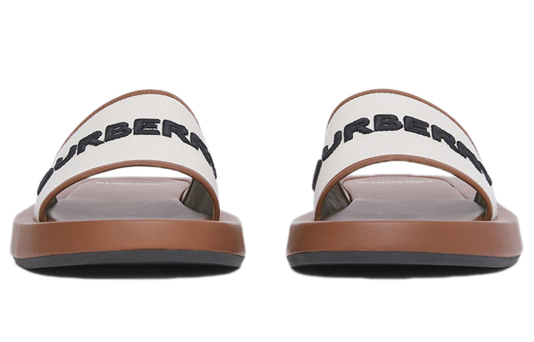 (W) Burberry Canvas and Leather Platform Sneaker 'Beige Brown' 圖 3