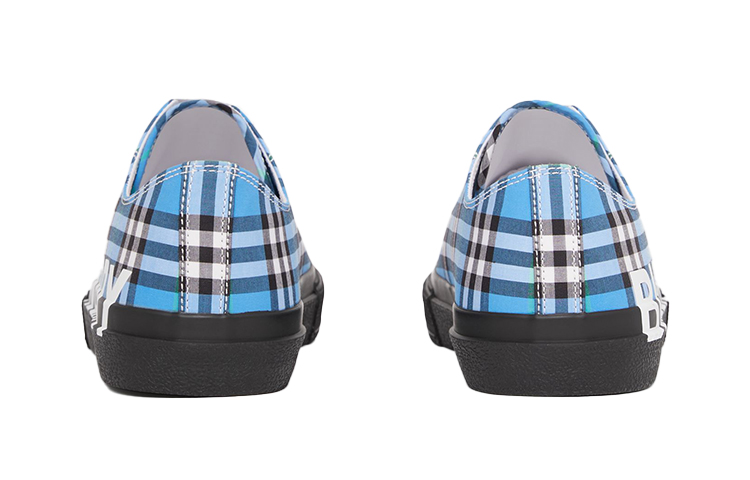 Shop (W) Burberry Lona Cuadros 'Azul Oscuro' 80395201