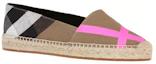 Order (W) Burberry Canvas Check ''Tan Pink White'' Espadrilles Damen 4067122