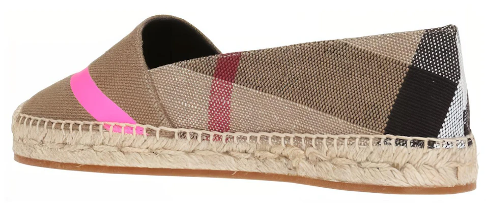 (W) Burberry Canvas Check ''Tan Pink White'' Espadrilles Damen 4067122 Lookbook (W) Burberry Canvas Check ''Tan Pink White'' Espadrilles Damen 4067122