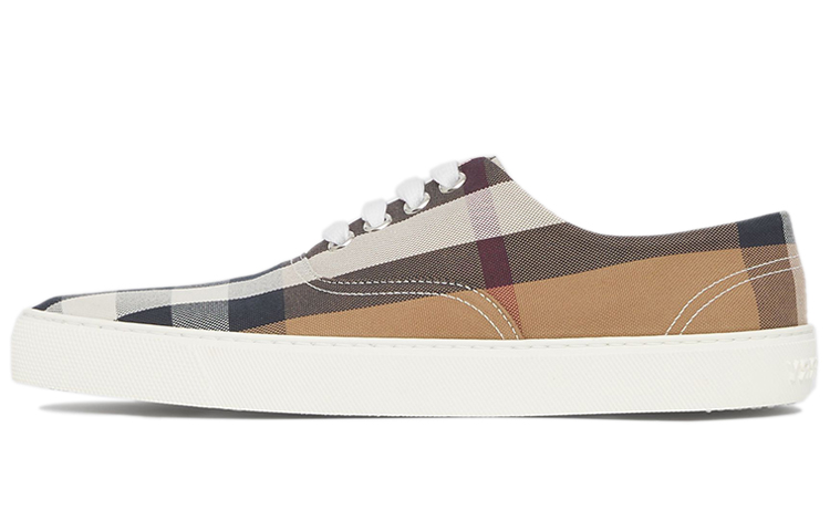 Buy (Women) Burberry Canvas Check Pointed Sneakers 'Birch Brown Fashion' 80421371