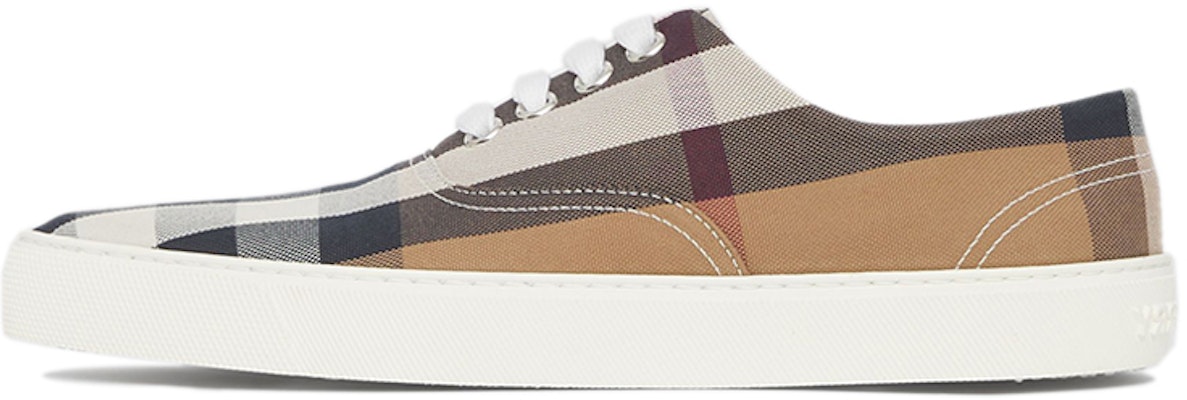 (Women) Burberry Canvas Check Pointed Sneakers 'Birch Brown Fashion' 80421371 Buy (Women) Burberry Canvas Check Pointed Sneakers 'Birch Brown Fashion' 80421371