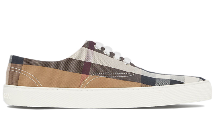 (W) Burberry Canvas Check Pointed Sneakers 'Birch Brown Fashion' 圖 2