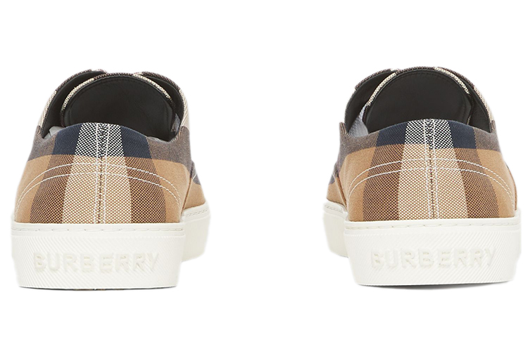 (W) Burberry Canvas Check Pointed Sneakers 'Birch Brown Fashion' 圖 5
