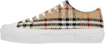 Buy (W) Zapatillas Burberry Canvas Checker 'Beige Fashion' Bajas 셔 80642441