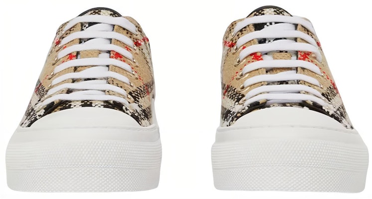 (W) Zapatillas Burberry Canvas Checker 'Beige Fashion' Bajas 셔 80642441 Lookbook (W) Zapatillas Burberry Canvas Checker 'Beige Fashion' Bajas 셔 80642441