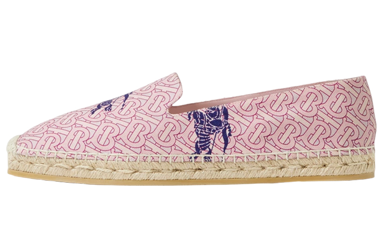 (W) Burberry Canvas Espadrille 'Equestrian Knight Pink'