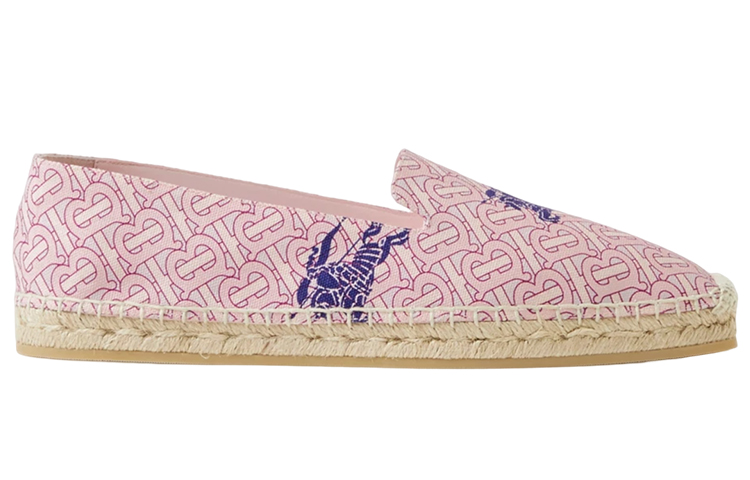 (W) Burberry Canvas Espadrille 'Equestrian Knight Pink' 圖 2
