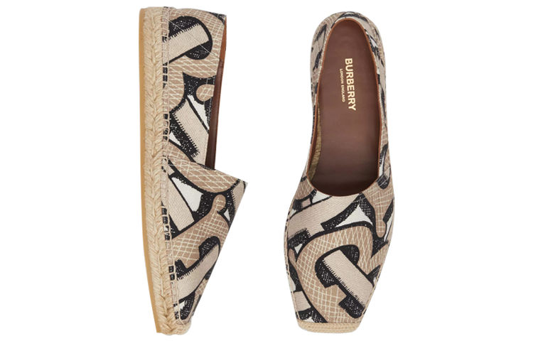 Lookbook (W) Burberry Canvas Vissersschoen ''Bruine Print'' 80338201