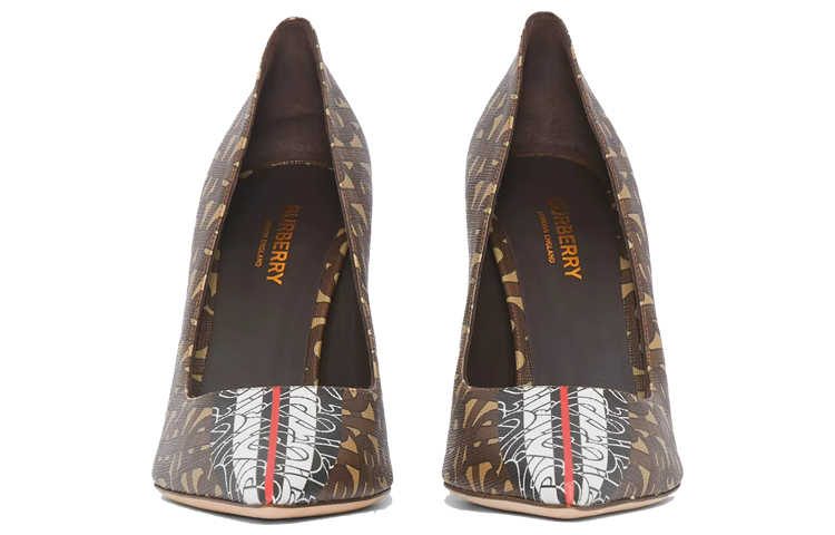 (W) Burberry Canvas High-Heel 'Brown Stripe' 圖 3