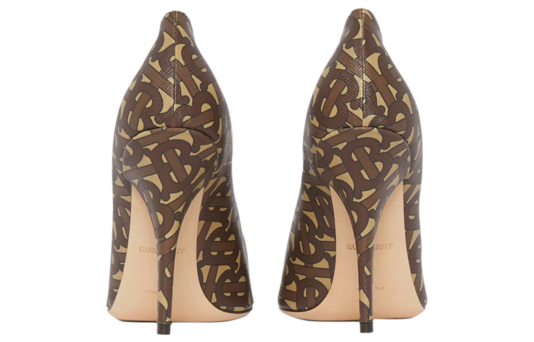 (W) Burberry Canvas High-Heel 'Brown Stripe' 圖 4