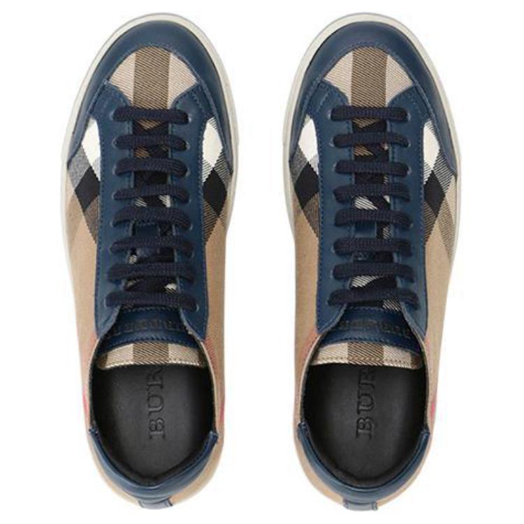 (W) Burberry Canvas Low Top 'Blue Brown Fashion' 圖 5