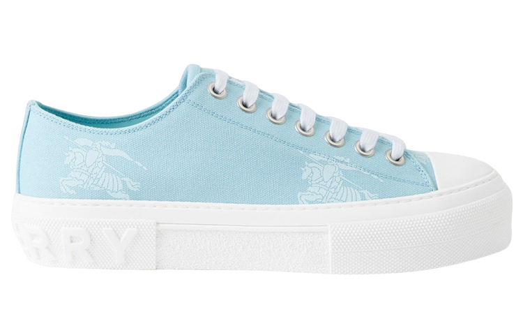 Order (W) Burberry Canvas Low Top 'Cetakan Ksatria Berkuda - Biru Muda' 80699371