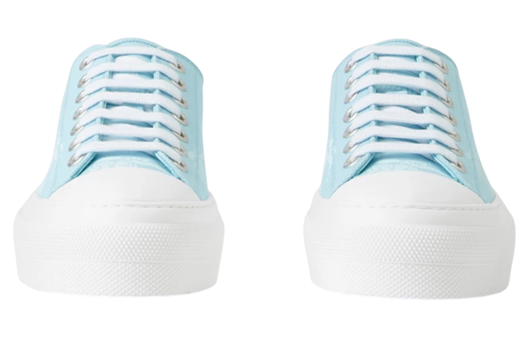 Lookbook (W) Burberry Canvas Low Top 'Cetakan Ksatria Berkuda - Biru Muda' 80699371