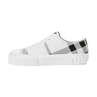 (W) Burberry Canvas Sneaker 'Black White Check'