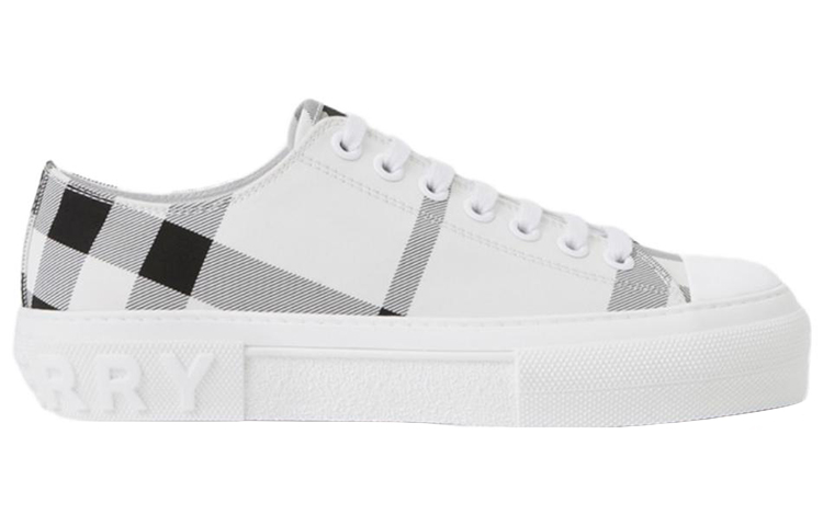 (W) Burberry Canvas Sneaker 'Black White Check' 圖 2