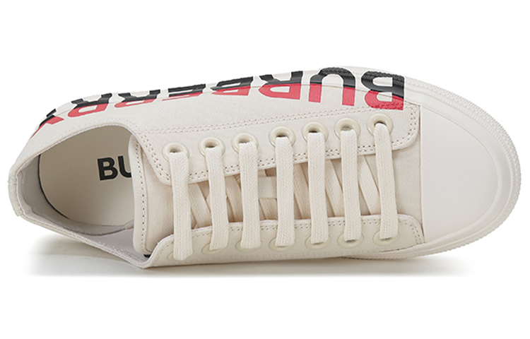 (W) Burberry Canvas Sneaker 'Cream Logo Print' 圖 7