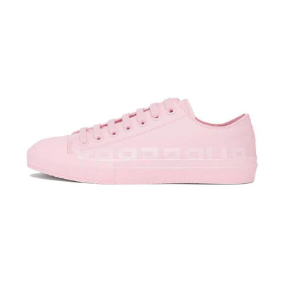 (W) Burberry Canvas Sneaker 'Orchid Pink Logo Print'