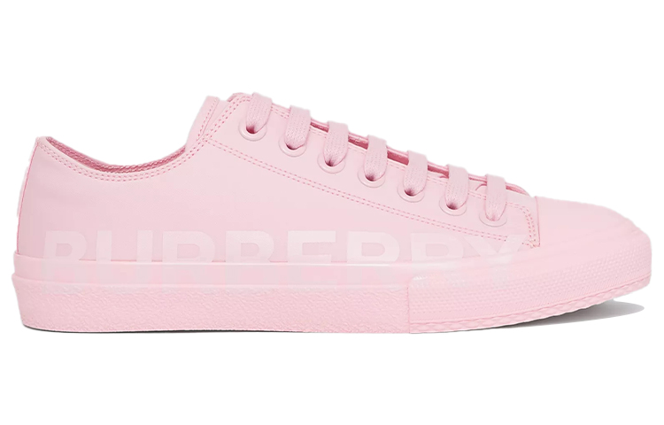 (W) Burberry Canvas Sneaker 'Orchid Pink Logo Print' 圖 2