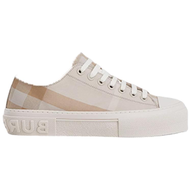 (W) Burberry Canvas Sneaker 'Soft Yellow Check' 圖 2